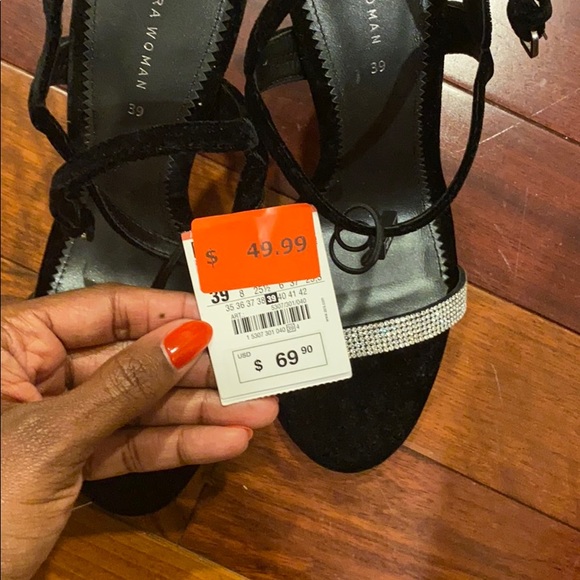 ❌SOLD❌ Zara Ankle Strap Sandals w/Rhinestones - Picture 6 of 6